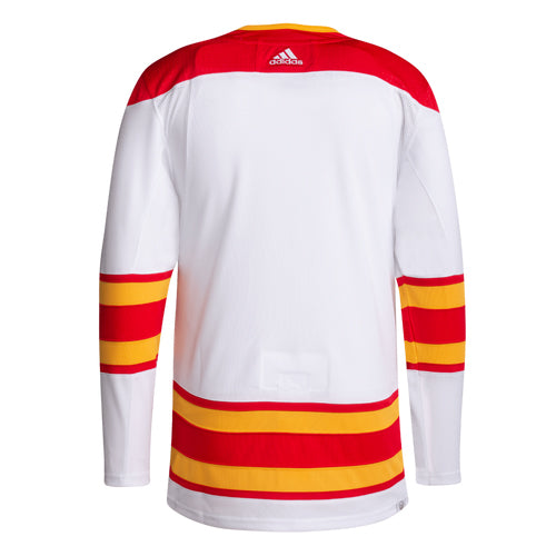 Maillot extérieur Adidas des Flames de Calgary de la LNH